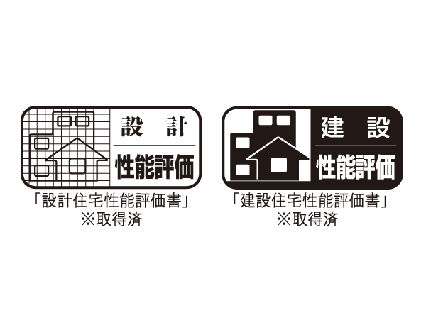 Building structure.  [Housing Performance Evaluation Report] In <San Cradle Hoya>, Based on the "Law on the Promotion of the Housing Quality Assurance", We have received a performance evaluation by the "Housing Performance Indication System". For the performance of the conventional understanding hard to was dwelling, In third-party organizations are the same criteria that have been registered by the Minister of Land, Infrastructure and Transport, Those that put the grade (numerical value), Get the "design Housing Performance Evaluation Report". Also been acquired further "construction Housing Performance Evaluation Report". (All houses) ※ For more information see "Housing term large Dictionary"