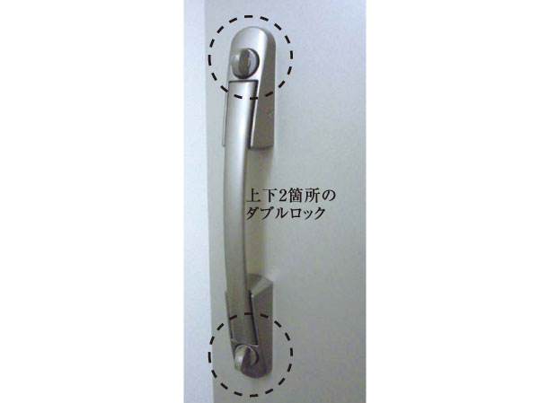 Security.  [Push-pull the door handle and security thumb] It is a thumb-turn that combines the high security performance for ease-of-use and incorrect lock in everyday. To become not rotate when the biased force is applied to use tools, Unlocking is very difficult in the modus operandi of turning thumb that are currently known. Also, Entrance door is easy to open and close is likely to push-pull handle grip. (Same specifications)