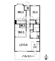 Floor: 2LDK + S + WIC + FC, the area occupied: 66.6 sq m, Price: 35,800,000 yen, now on sale