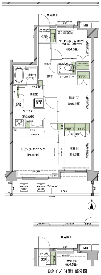 Floor: 2LDK + S / 3LDK, occupied area: 60.78 sq m, Price: 35.4 million yen, currently on sale
