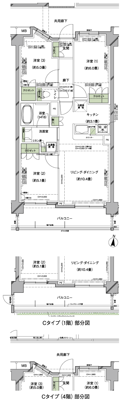 Floor: 3LDK, occupied area: 64.56 sq m, Price: 34,700,000 yen ・ 37,100,000 yen, now on sale