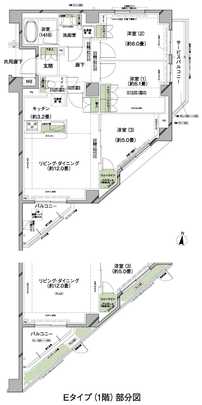Floor: 3LDK + W, the occupied area: 74.48 sq m, Price: 43,900,000 yen, now on sale