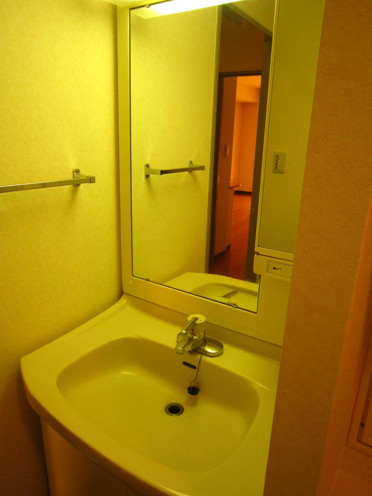 Washroom. Bathroom vanity.