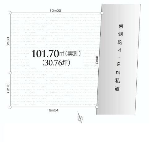 Compartment figure. Land price 31,800,000 yen, Land area 101.7 sq m