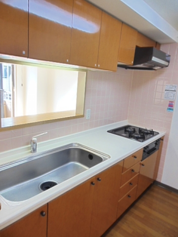 Kitchen. System kitchen, 3-neck gas stove