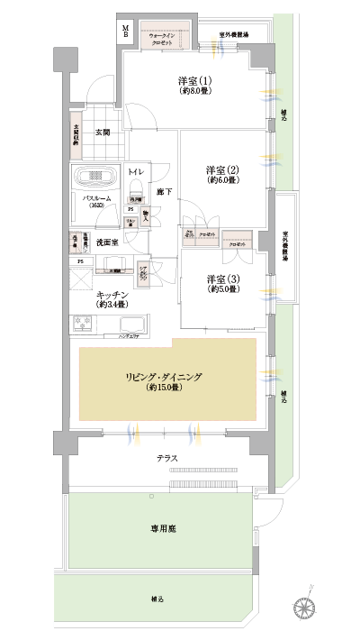 Floor: 3LDK + WIC, the occupied area: 82.98 sq m, Price: TBD