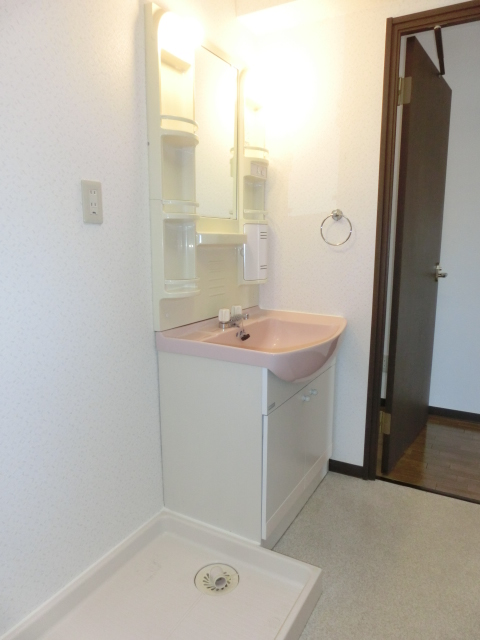 Washroom. Washroom with storage cupboard