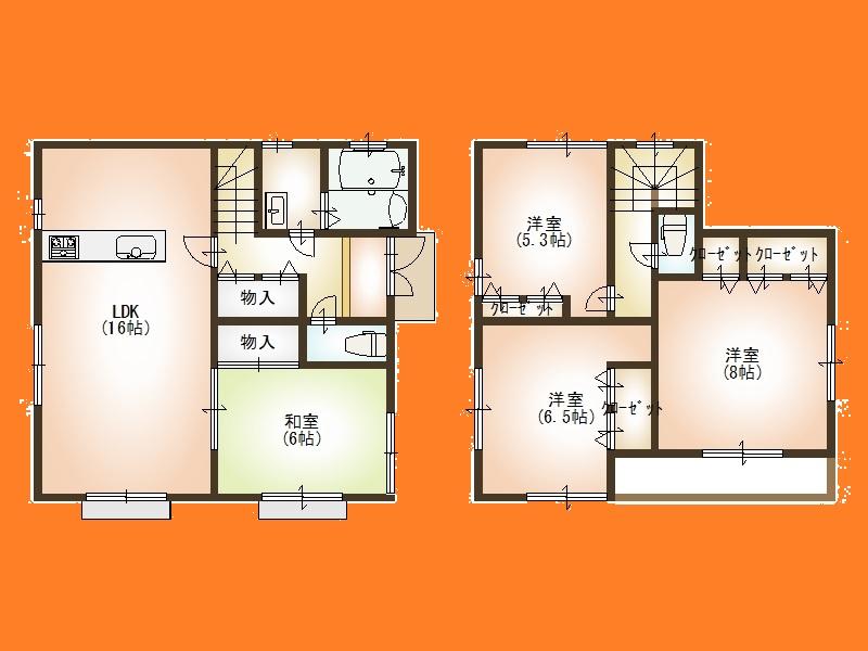 Floor plan. (12 Building), Price 24,800,000 yen, 4LDK, Land area 132.42 sq m , Building area 97.7 sq m