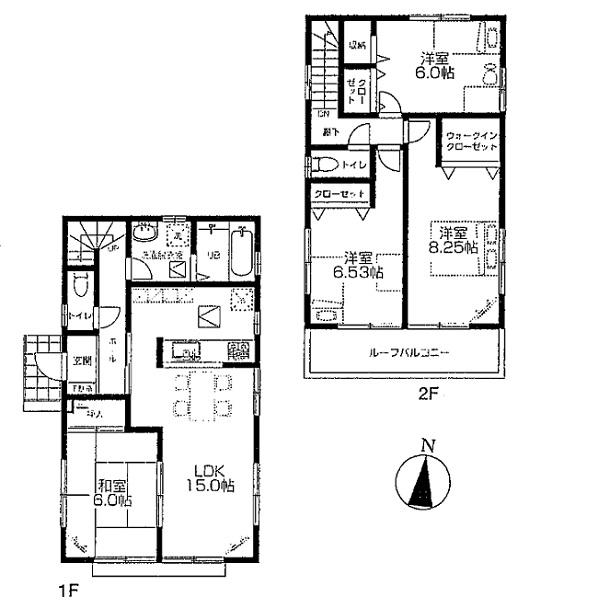 Floor plan. 31,800,000 yen, 4LDK, Land area 137.18 sq m , Building area 99.37 sq m