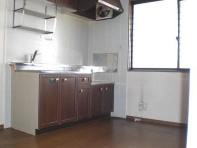 Other room space. Bright kitchen with a window