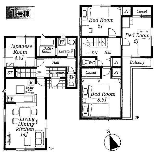 Floor plan. 28.8 million yen, 4LDK, Land area 133.12 sq m , Building area 93.96 sq m