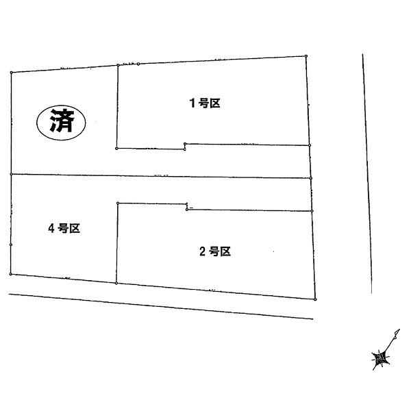 Compartment figure. Land price 18.4 million yen, Land area 132.25 sq m