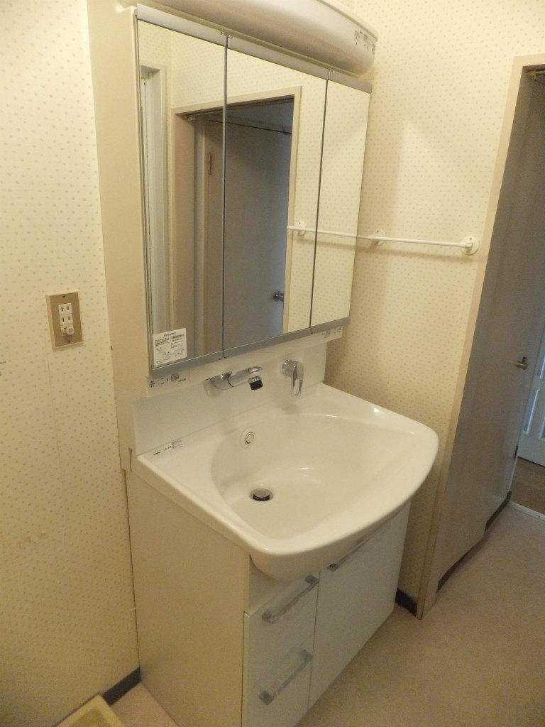 Wash basin, toilet. Room (August 2013) Shooting Reassuring to busy morning, Independent wash basin