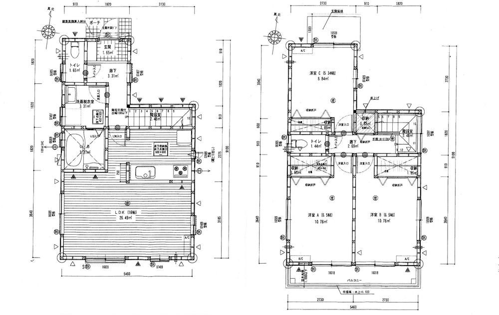 Floor plan. (4 Building), Price 29,800,000 yen, 3LDK, Land area 98.85 sq m , Building area 84.46 sq m