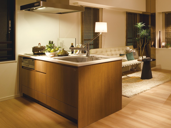 Kitchen.  [Creative Kitchen] Kitchen filled with delicious time to Enlightenment creativity.  ※ Indoor posted below ・ Equipment photo I type model room