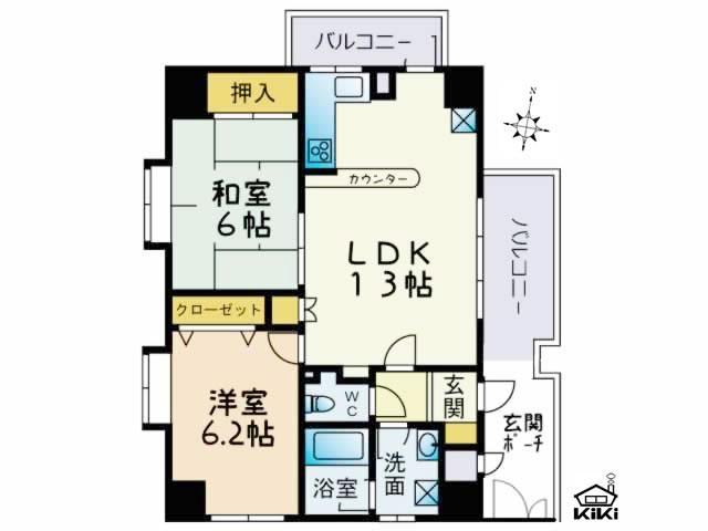 Floor plan. 4 direction room