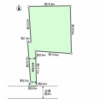 Compartment figure. Dedicated passage portion can be used as a car space. Two parking possible in tandem