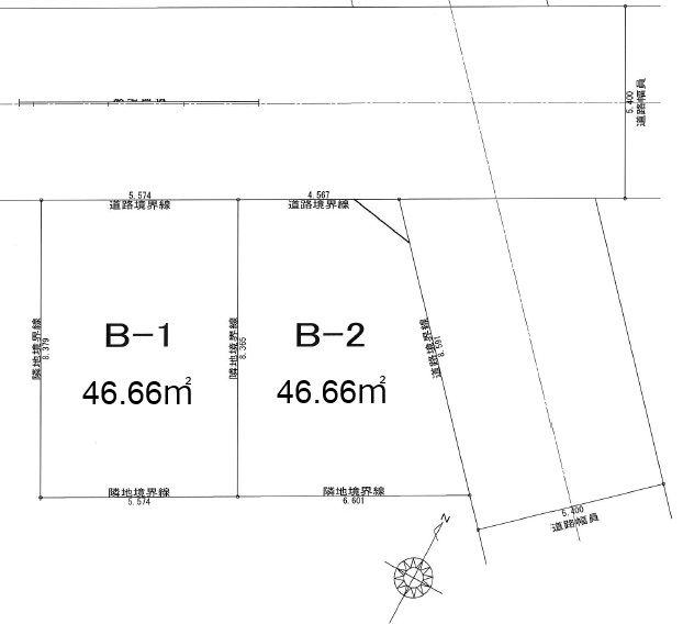 Compartment figure. Land price 25 million yen, Land area 46.66 sq m