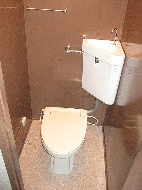 Toilet. It comes with warm toilet! 