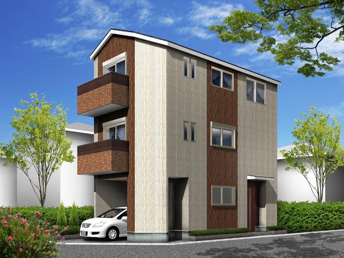 Building plan example (Perth ・ appearance). Example of construction