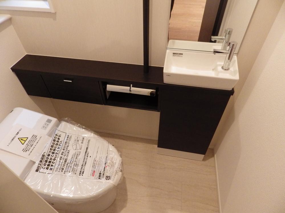 Toilet. Toilet A with hand washing