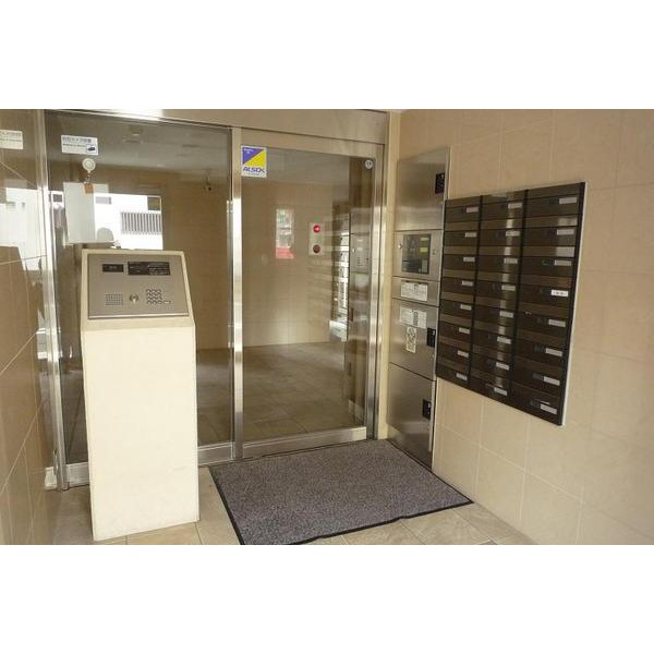 Entrance. There is a security camera