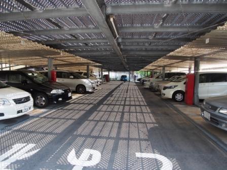 Parking lot. Common areas