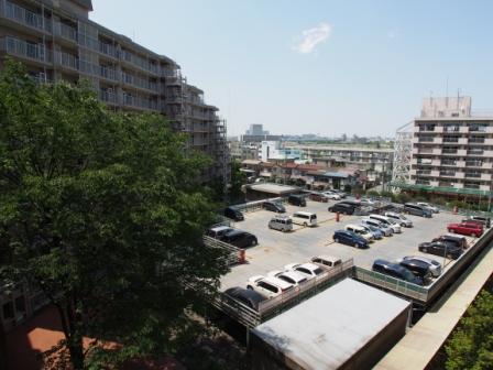 Parking lot. Common areas