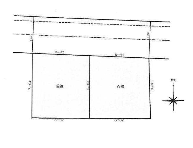 Compartment figure. Land price 22,896,000 yen, Land area 43.86 sq m
