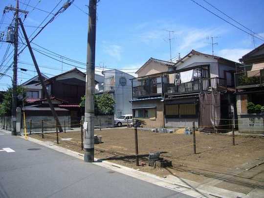 Local land photo. State of the local. Southeast ・ Southwest of the corner lot. 