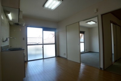 Living and room. Floor lighting is nice from the window