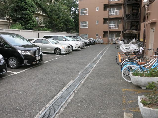 Parking lot. Common areas