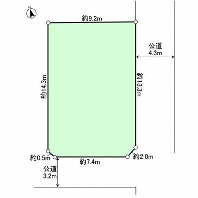 Compartment figure.  ■ State of the corner lot ■ 
