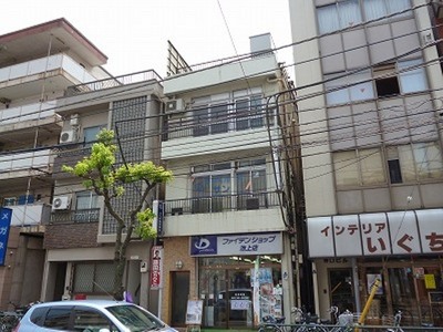 Building appearance. Sunny