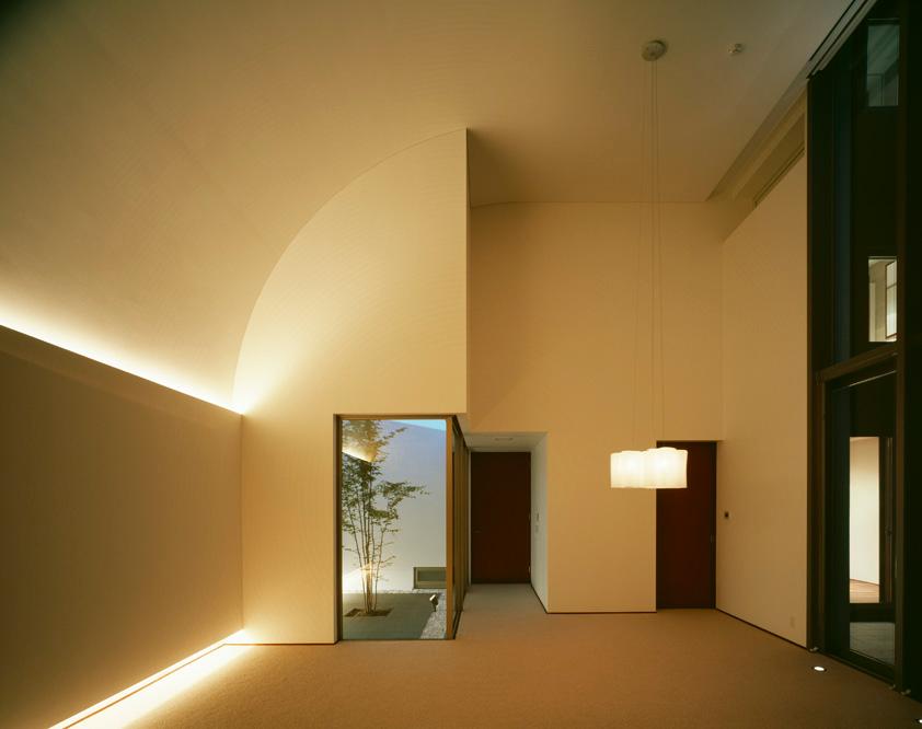 Building plan example (introspection photo). reference Room space to have a design by a glass Terrce and soft indirect lighting.