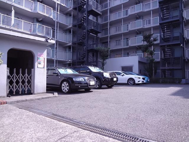 Parking lot. Flat parking