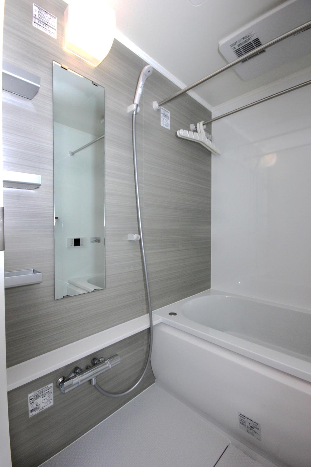 Bathroom. Bathroom is with a convenient ventilation dryer on a rainy day