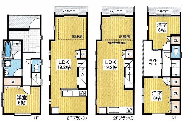 Floor plan. 42,800,000 yen, 3LDK, Land area 65.06 sq m , Building area 95.43 sq m