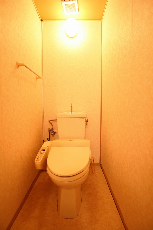 Toilet. There is a shower cleaning function toilet seat.