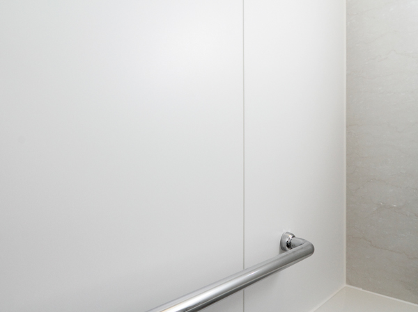 Bathing-wash room.  [Wall e panel] Since the dirt is difficult nature of luck, Cleaning is easy to clean of only flow in a quick shower.