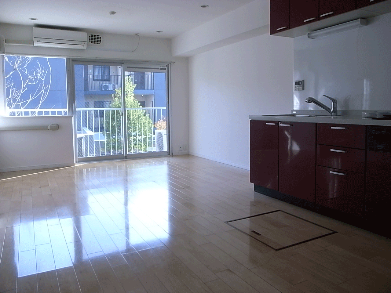 System kitchen gas stove three-necked