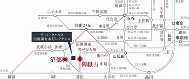 Other. Traffic view / ◎ Tokyu Ikegami Line "Ontakesan" 14 minutes from the station to Gotanda, To Tokyo 28 minutes (Keihin Tohoku Line from Kamata). ◎ Tamagawa "Numabe" Tokyu 9 minutes from the station to Jiyugaoka (Tokyu Toyoko Line express from the Tama River), To Shibuya 14 minutes (same as above ・ Tokyu Toyoko Line limited express transfer in Jiyugaoka)