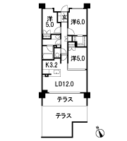 Floor: 3LDK + W, the area occupied: 70.3 sq m, Price: TBD