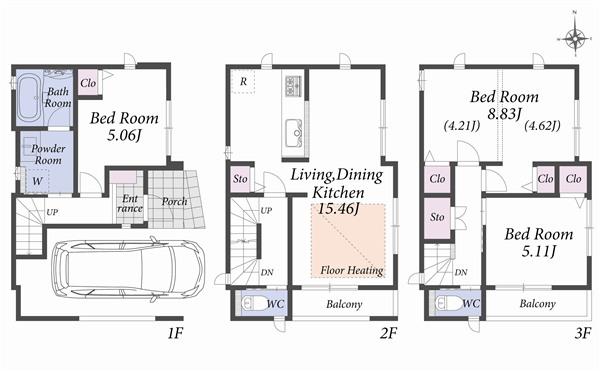 Floor plan. Floor plan F Building