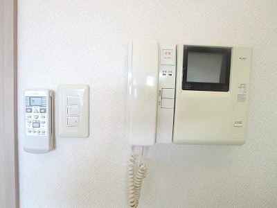 Security. TV monitor with intercom