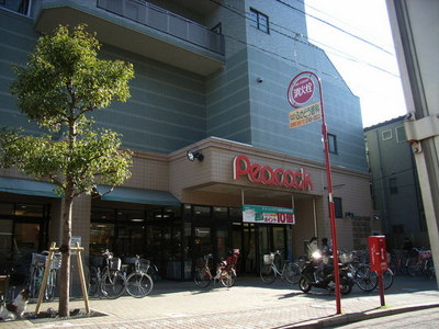 Supermarket. 150m until Peacock (super)