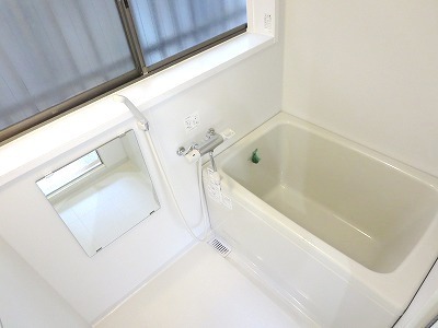 Bath. Small window with bathroom