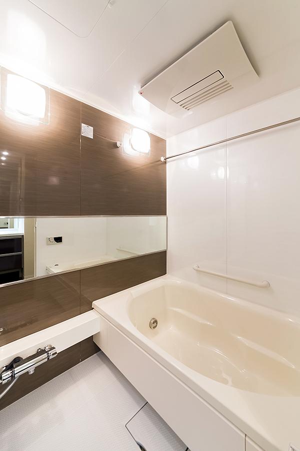 Bathroom. Bathroom is with a convenient ventilation dryer on a rainy day