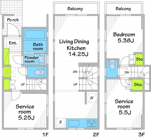 Floor plan. 30,800,000 yen, 1LDK + 2S (storeroom), Land area 50.17 sq m , Building area 74.64 sq m