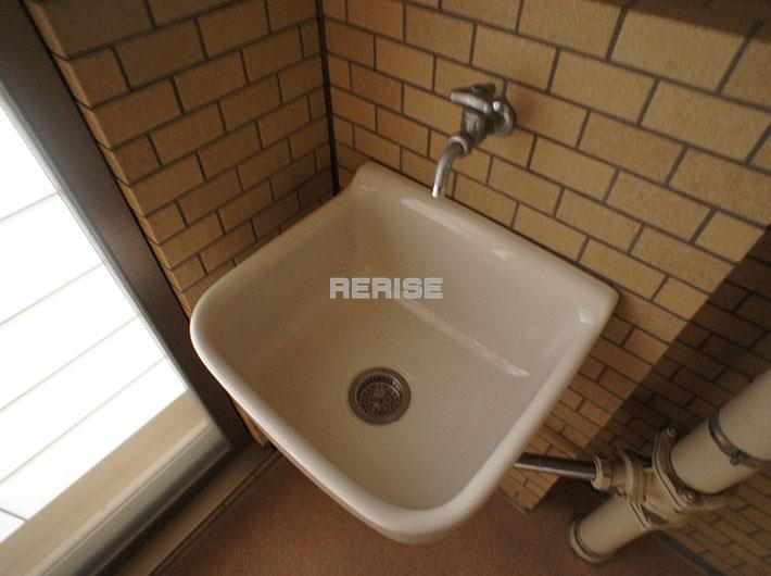 Balcony. Balcony in the slop sink